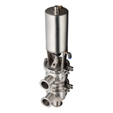 Tri-Clamp Pneumatic Diverter Valve Type 21 - SS 316