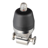 Tri-Clamp Mini Diaphragm Valve W/ Pneumatic Actuator (PTFE+EPDM) - SS 316