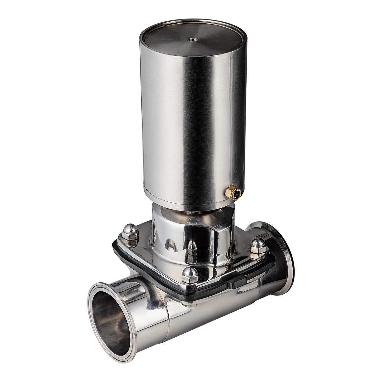 Tri-Clamp Diaphragm Valve W/ Pneumatic Actuator - SS 316