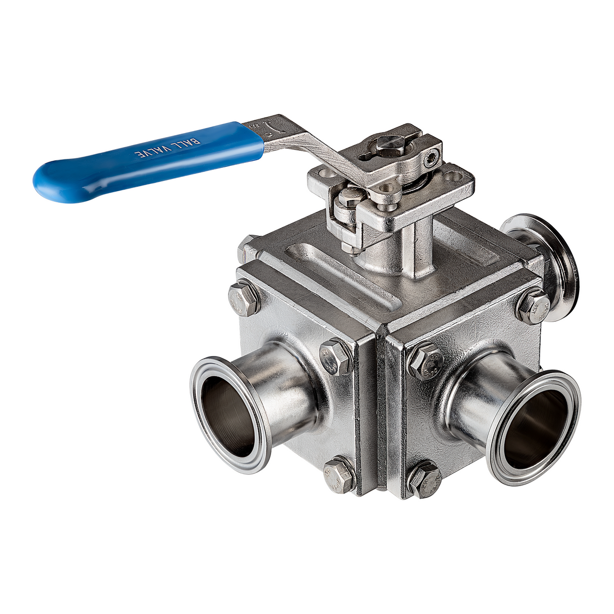 Tri-Clamp L-Port 3 Way Ball Valve - SS 316