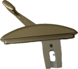 Lock, multi Point Slider Long Fork w. Gasket (Brushed Antique Brass)ADI