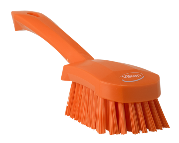 Washing Brush w/short Handle, 10.6", Stiff