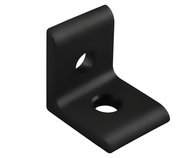 Black 10 Series 2 Hole Inside Corner Bracket