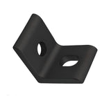 15 Series Black 2 Hole Slotted Inside Corner Bracket