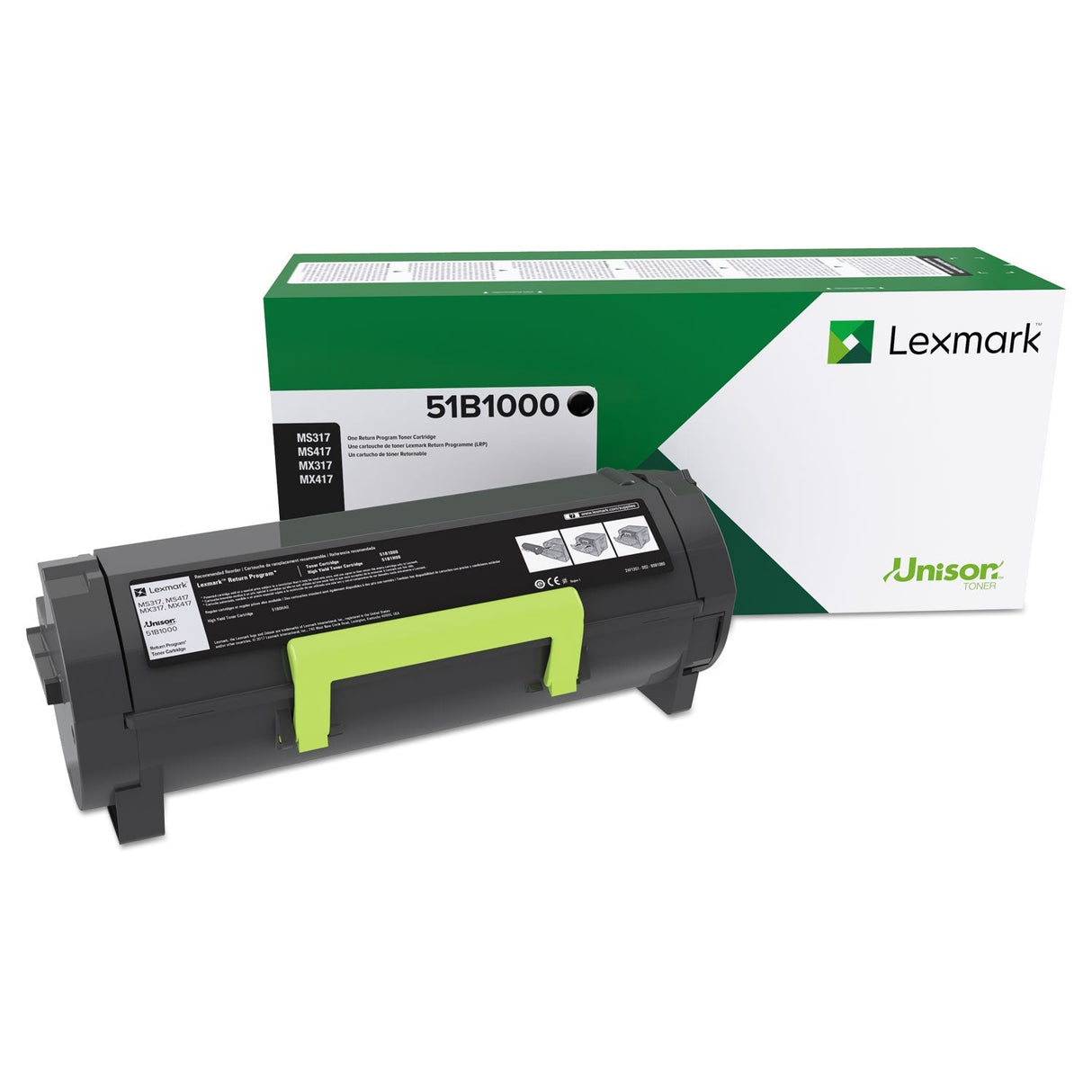 Lexmark MS/MX317/417/517/617 Return Program Black Toner Cartridge (51B1000)