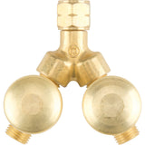 Valved Y Connections, Brass, Brass