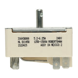 316436000 Small Element Infinite Burner Switch for Frigidaire Stove