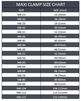32-35mm Maxi Clamp - Stainless Steel 304 | M6-32