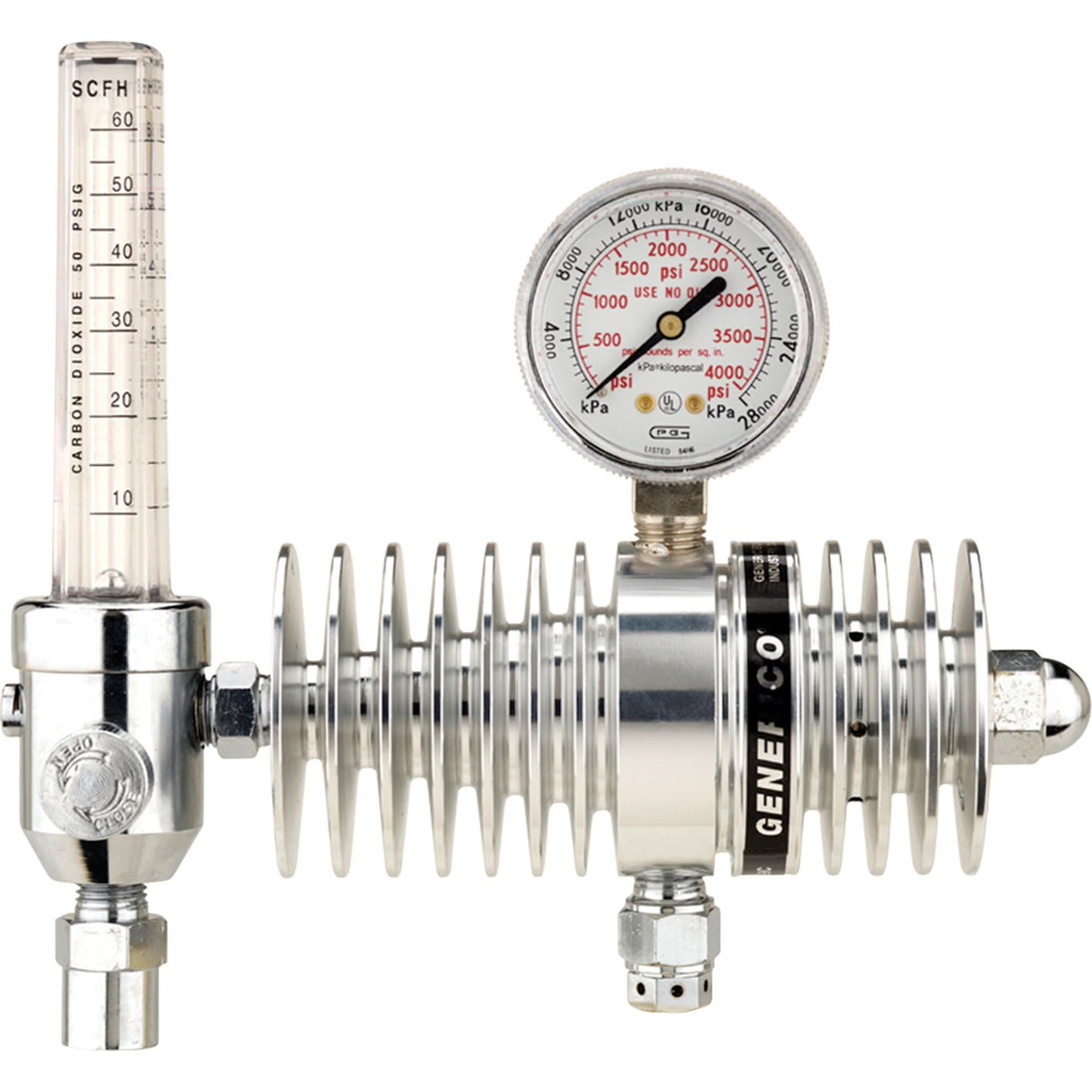 Radiator Flowmeter Regulator, Carbon Dioxide, CGA320 Inlet