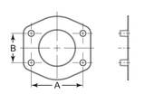 3/4" SAE Full Face Flange Protector - Polyethylene (Blue)