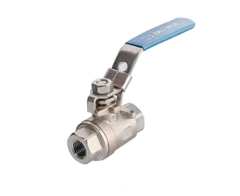 Threaded Ball Valve 2000 WOG 2 Piece Stainless Steel 316