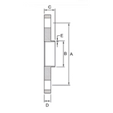 Weld Neck Flange 38W - Stainless Steel 316