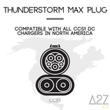 CCS1 Charger to Cybertruck | DC | UL2252/CSA-C22.2 Certified | The Thunderstorm Max Adapter