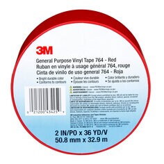 3M™ General Purpose Vinyl Tape, 764, 2.0 in x 36.0 yd x 5.0 mil (5.1 cm x 32.9 m x 0.1 mm)