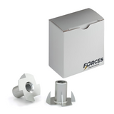 4 Prong T-Nut 3/8"-16 - Zinc Plated