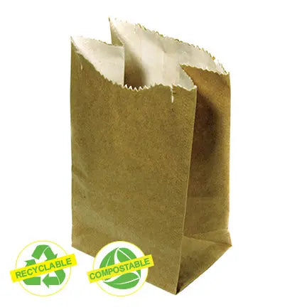 Sacs en papier kraft brun avec doublure – 0,75 lb | S&P
