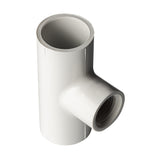 PVC Reducing Tee (SOC x SOC x FPT) Sch 40 - White