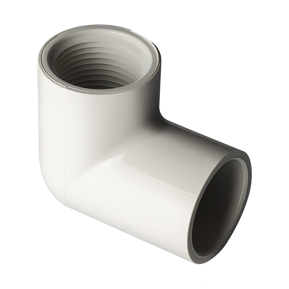 1-1/2" Elbow 90° (SOC x FPT) Sch 40 - PVC White | 407015W
