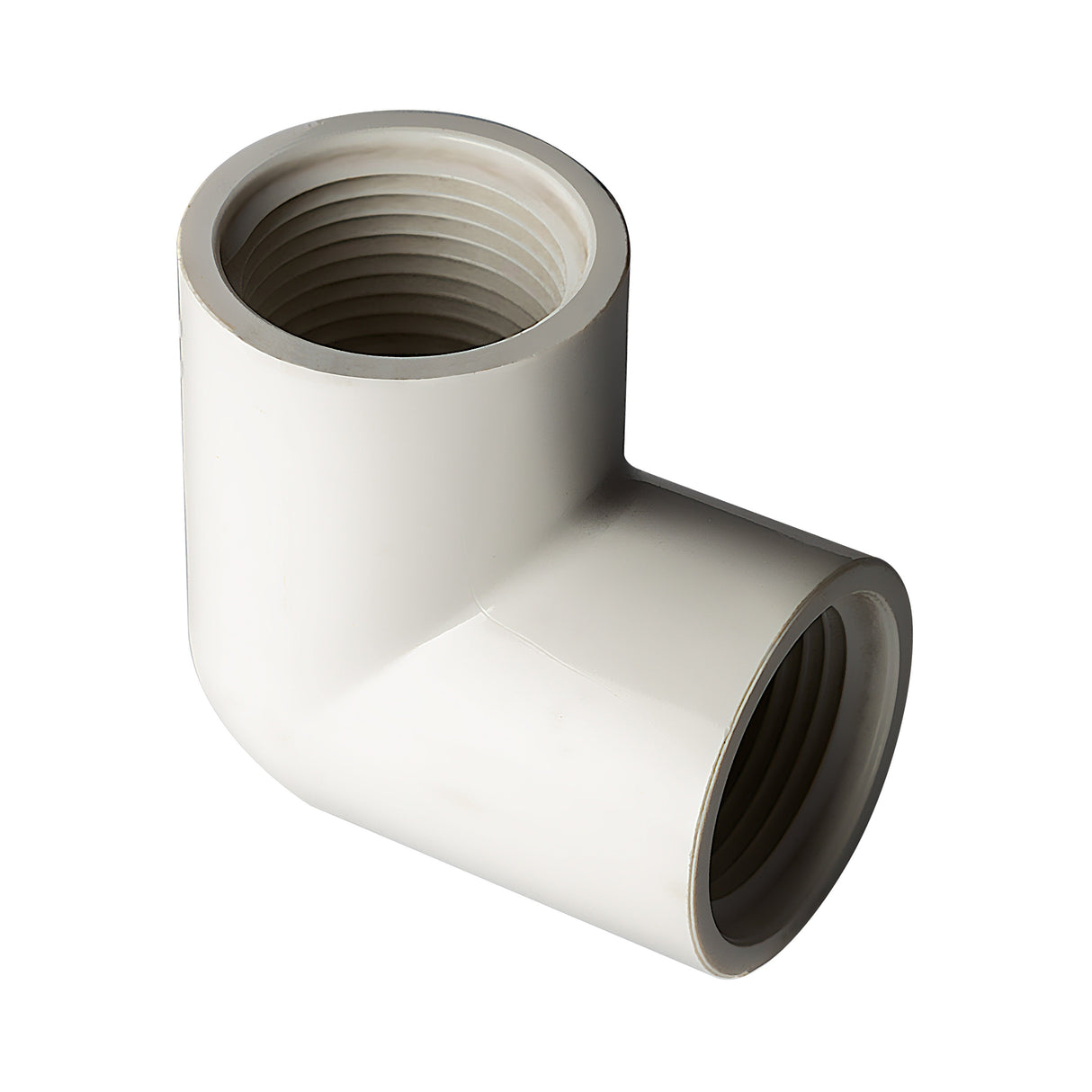2" Elbow 90° (Threaded) Sch 40 - PVC White | 408020W
