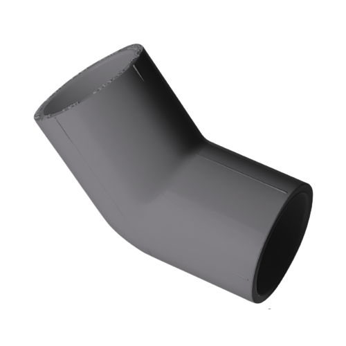PVC Elbow 45° (Socket) Sch 40 - Grey