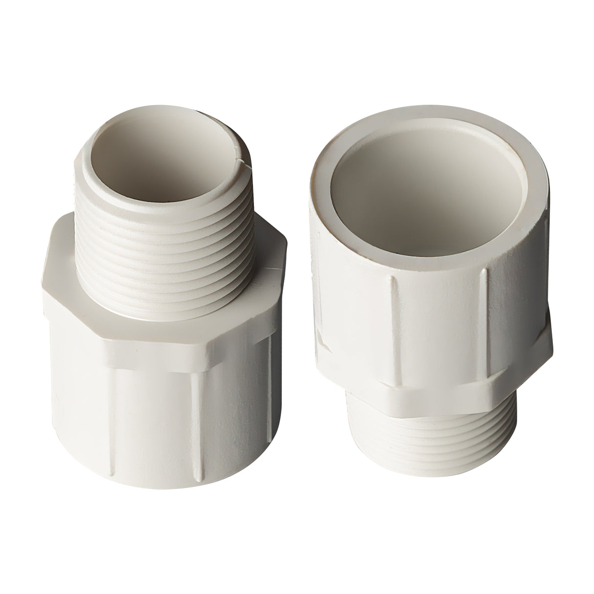 PVC Male Adapter (SOC x MPT) Sch 40 - White