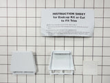 Whirlpool 4386917 Fridge Door Shelf End Cap Pair