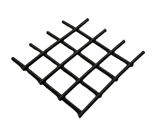 Black PVC Coated Wire Mesh 1" x 1", 0.210" thick