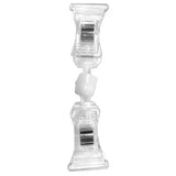 Porte-carte pivotant à 2 pinces en plastique transparent, ¾” x 3 ½”