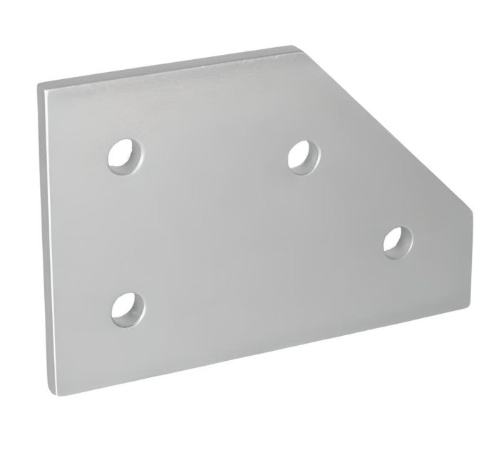 4 Hole 45° Joining Plate 2-3/4" x 2" x 3/16" | 10 Series Aluminum T-Slot