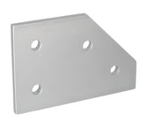 4 Hole 45° Joining Plate 2-3/4" x 2" x 3/16" | 10 Series Aluminum T-Slot