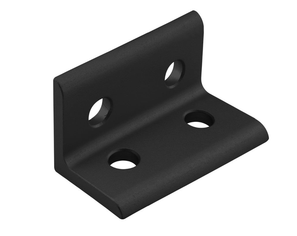 15 Series 4 Hole Black Inside Corner Bracket
