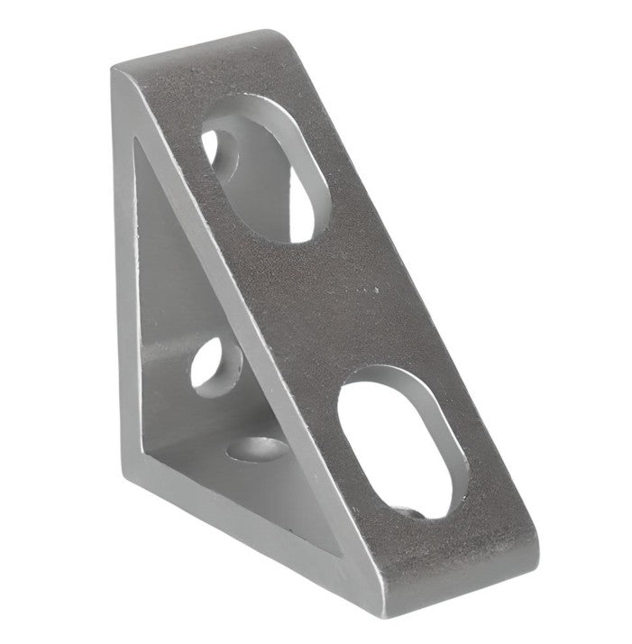 4 Hole Inside Corner Gusset 2" x 2" x 7/8" | 10 Series Aluminum T-Slot