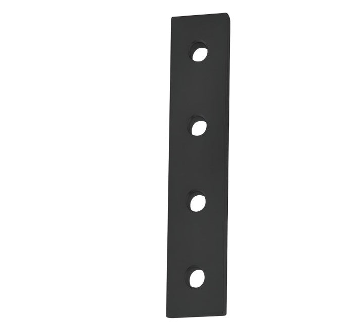 4 Hole Black Joining Strip 1" x 4" x 3/16" | 10 Series Aluminum T-Slot
