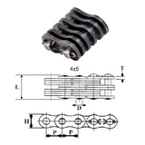 BL546 | Leaf Chain Link 4 x 6 Lacing 0.625" Pitch