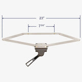 Manija de palanca 23 1/4" - Operadores de ventana saliente (blanco)