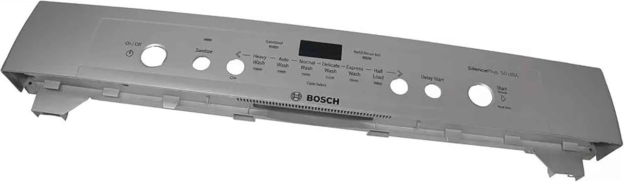 Bosch Dishwasher Facia Panel Part 00686800 - Silver