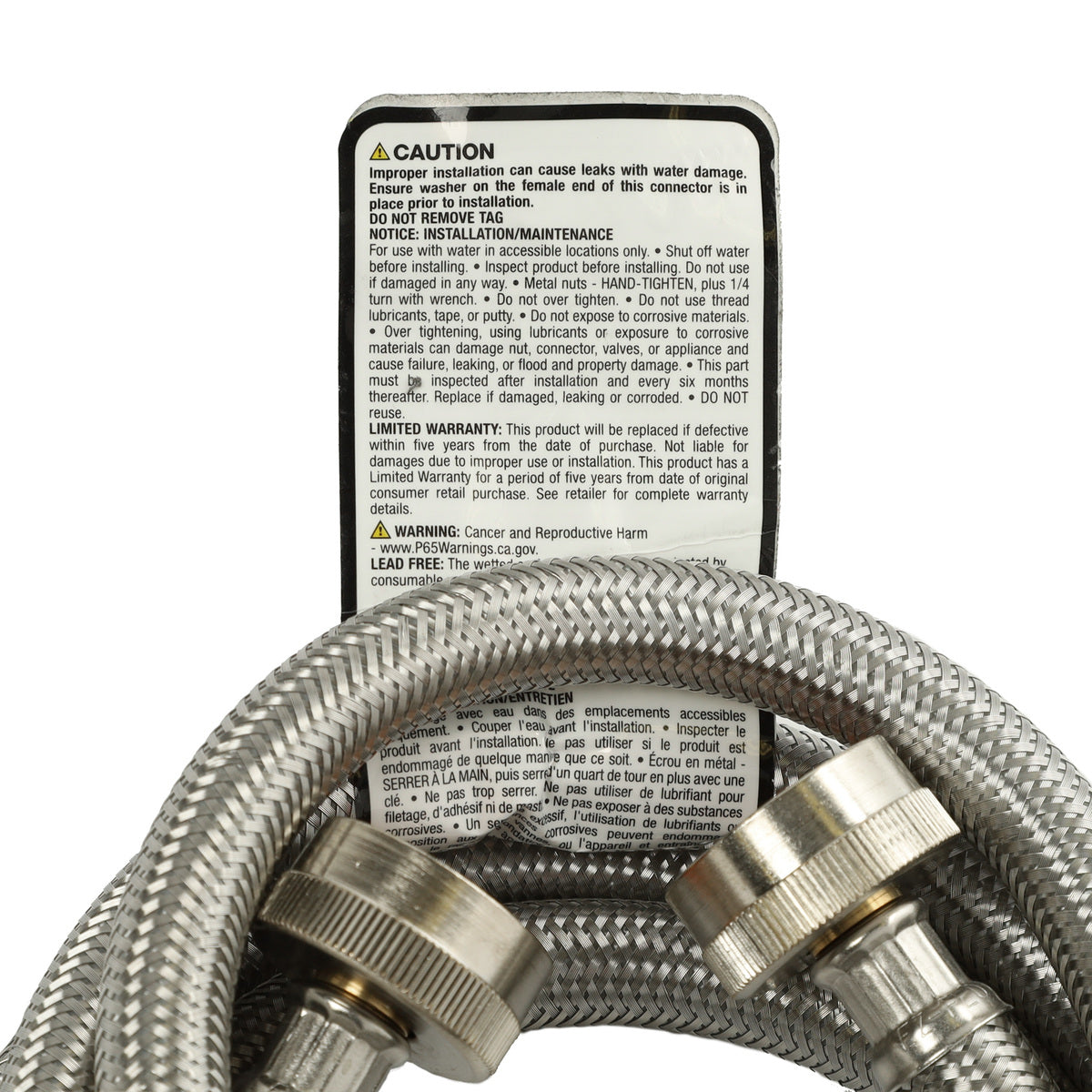 Frigidaire 5308816562 6ft Stainless Steel Washer Hose
