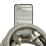 Frigidaire 5308816562 6ft Stainless Steel Washer Hose
