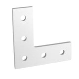 Plaque plate en L à 5 trous 3" x 3" x 3/16" | Aluminium série 10