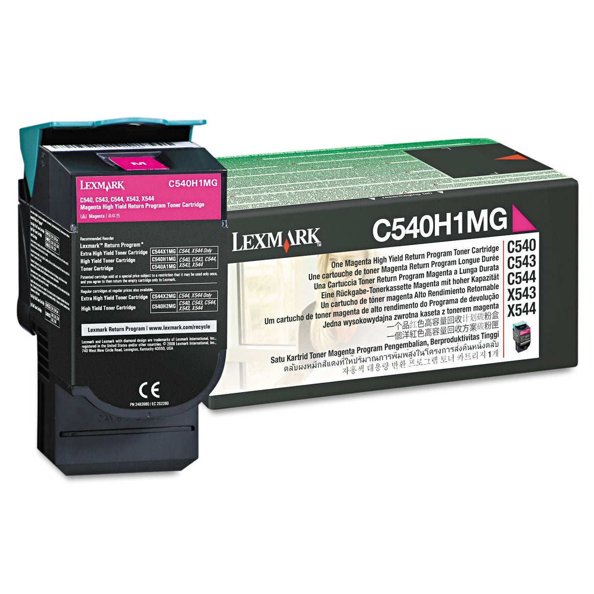Lexmark C540H1MG Toner Cartridge - High Yield - Magenta