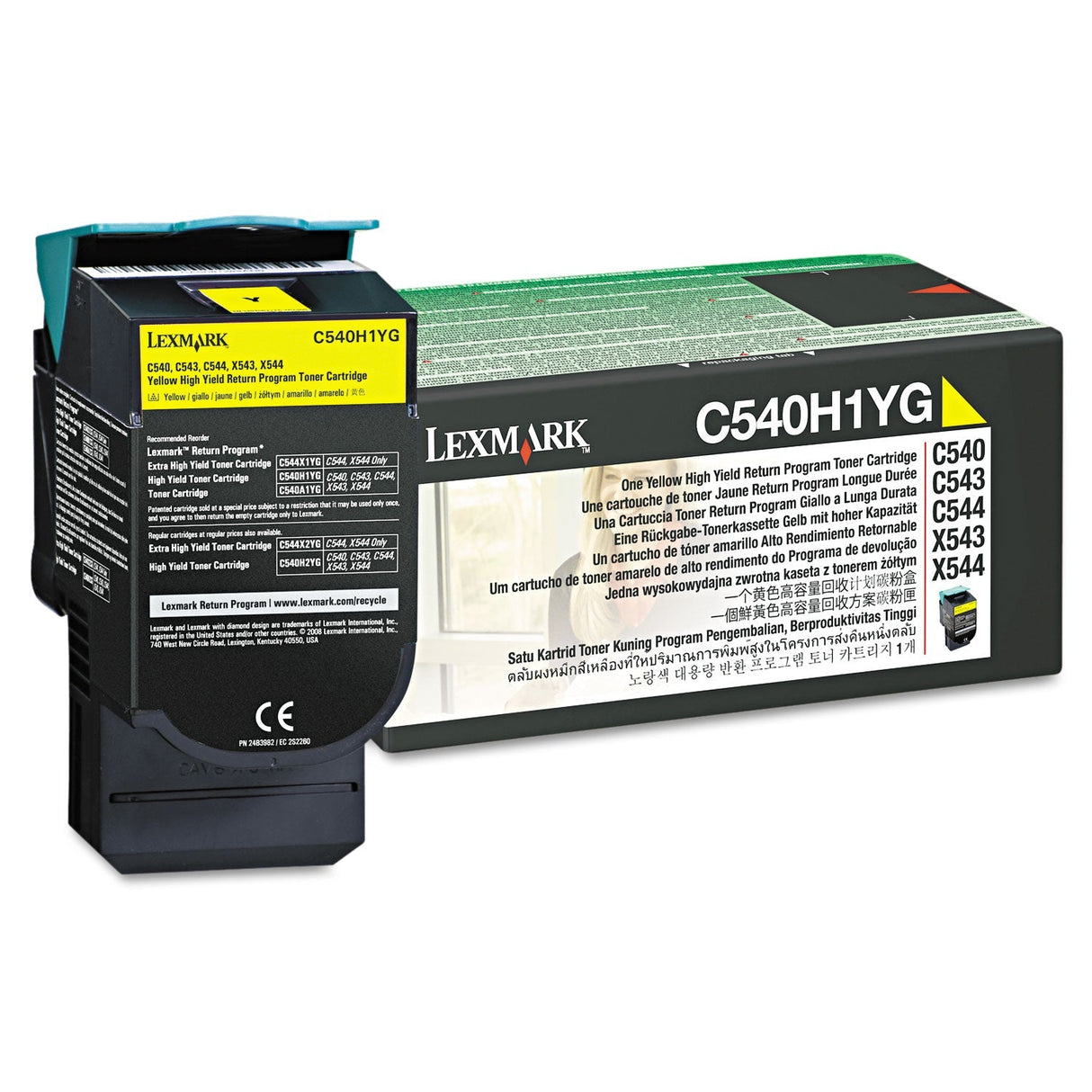 Lexmark C540H1YG Toner Cartridge - High Yield - Yellow