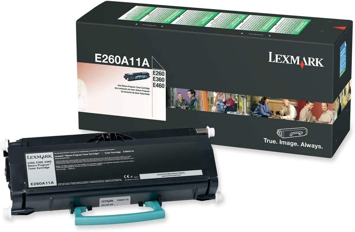 Lexmark E260A11A Black Toner Cartridge