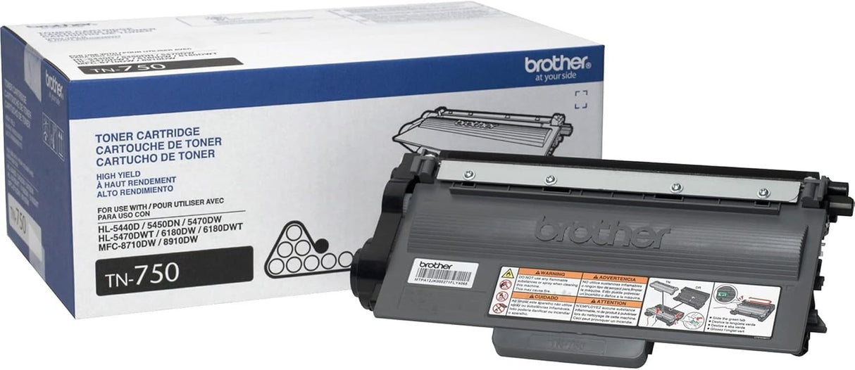 Brother TN750 High-Yield Black Toner Cartridge