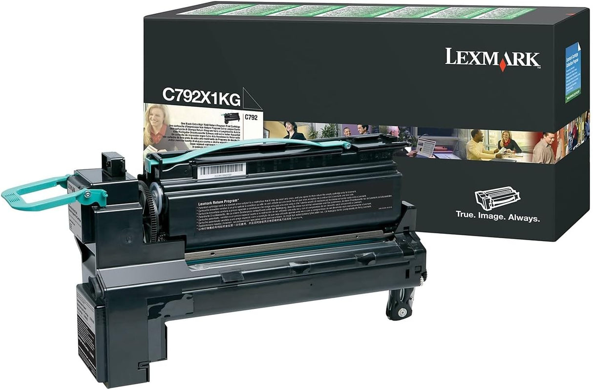 Lexmark C792X1KG Black Return Program Toner Cartridge, Extra High Yield