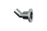 Stainless Steel Thru Hull Fitting, 38 mm, 90° Base, Angled Connector, Boltless