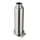 1-1/2" x 14" Sanitary Tri-Clamp Inline Straight Strainer (1mm Basket) - SS316