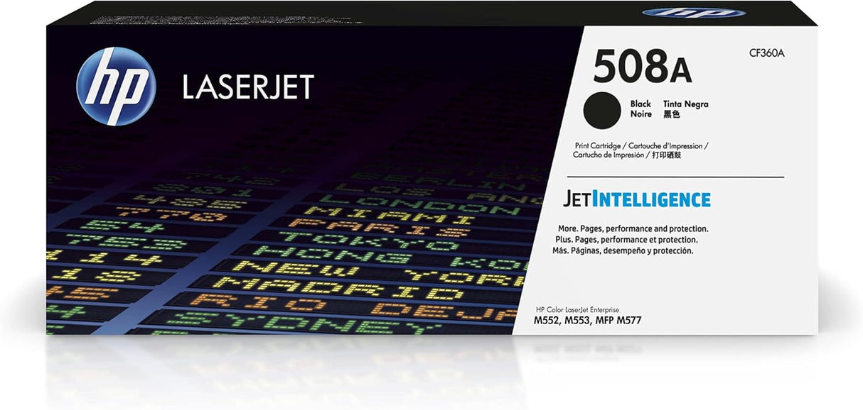 HP 508A (CF360A) Black Original LaserJet Toner Cartridge