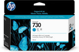 HP 730 (P2V62A) 130mL Cyan Original Ink Cartridge