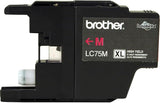 Brother LC75 Magenta Ink Cartridge, High Yield (LC75MS)