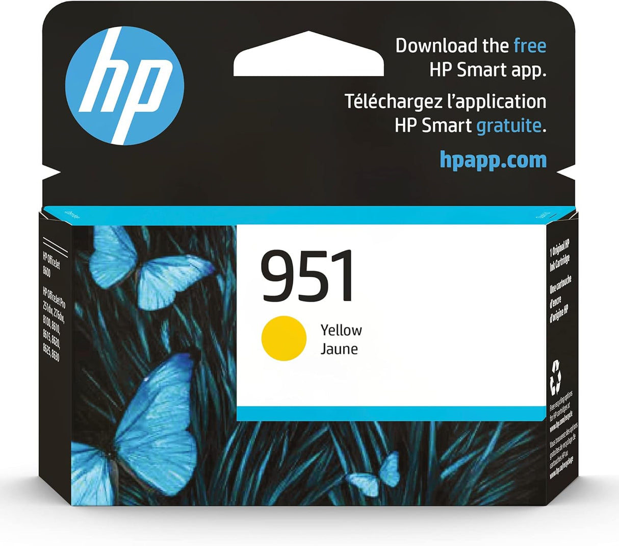 HP 951 Yellow Original Ink Cartridge (CN052AN)
